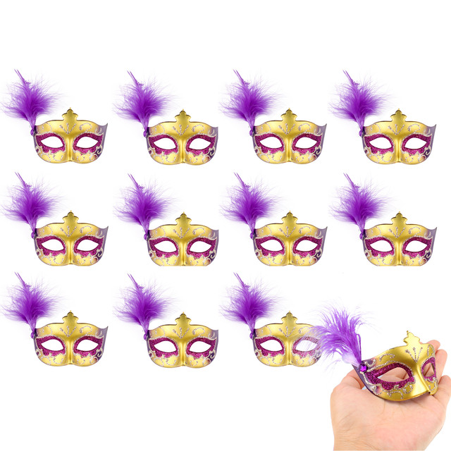 Masquerade Party Decorations  Purple Masquerade Mask Mini - Party &  Holiday Diy Decorations - Aliexpress